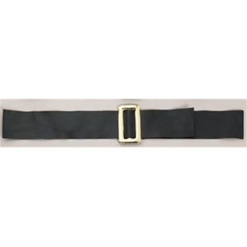 HALCO SANTA CLAUS PIRATE BLACK VINYL BELT CHRISTMAS COSTUME DRESS AE9619 - Picture 2 of 2